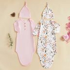 Long Sleeve Wearable Blanket for Newborns