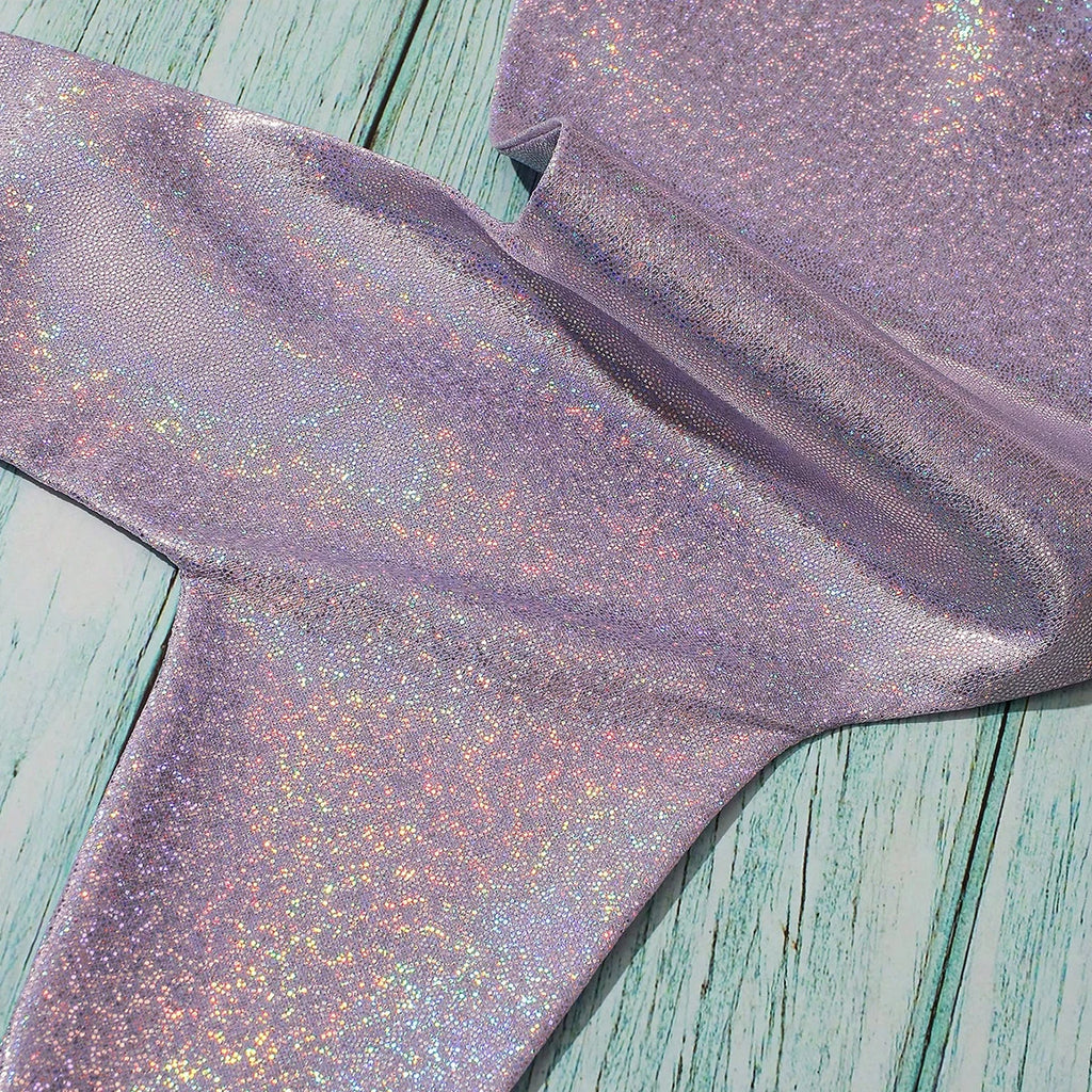 Newborn Photography Props Costume Lavender Mermaid Tail Outfit with Headband Baby 1 Month 100 Days Photo Shooting Props