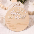 newborn name sign dusty pink butterfly star deco baby birth announcement sign for hospital  newborn props