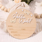 newborn name sign dusty pink butterfly star deco baby birth announcement sign for hospital  newborn props