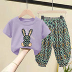 New Summer Girls Fashion Korean Version of The Cute Polka Dot Girls Two-piece Suit