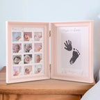 The First Year Baby Keepsake Frame 0-12 Months Milestone Pictures Photo Frame Souvenirs Infant Growing Memory Gift