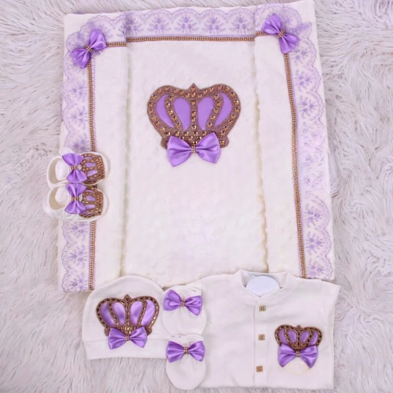 Conjunto de regalo con biberón y atuendo de salida del hospital Royal Baby