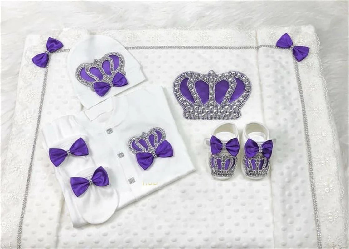Conjunto de regalo con biberón y atuendo de salida del hospital Royal Baby