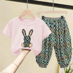 New Summer Girls Fashion Korean Version of The Cute Polka Dot Girls Two-piece Suit