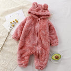 Mono de bebé de polar coral kawaii
