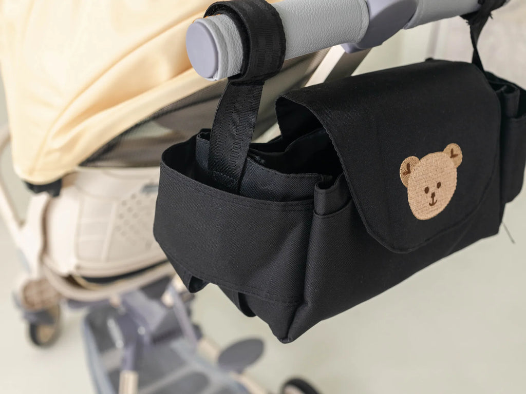 Baby Stroller Bag Pram Organizer Cartoon Bottle Holder Baby Stroller Accessories Hanging Caddy Storage Bag Mommy Bag