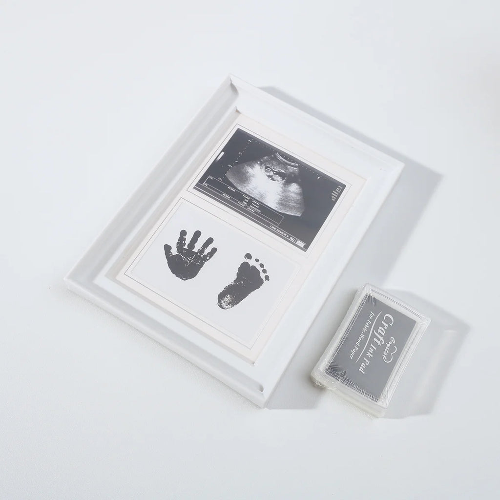 Newborn Photo Frame Newborn Footprint Ink Pad Hand And Footprints Growth Record Baby Photo Frame Newborn Photo Props