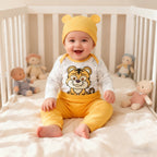 3-Piece Tiger Print Set for Newborn Boy