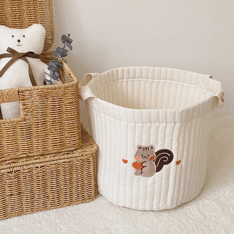 Diaper Bag Nappy Caddy Baby Items Toy Storage Bag for Newborn Crib Organizer Bedding Cotton Embroidery Mommy Bag Bebe