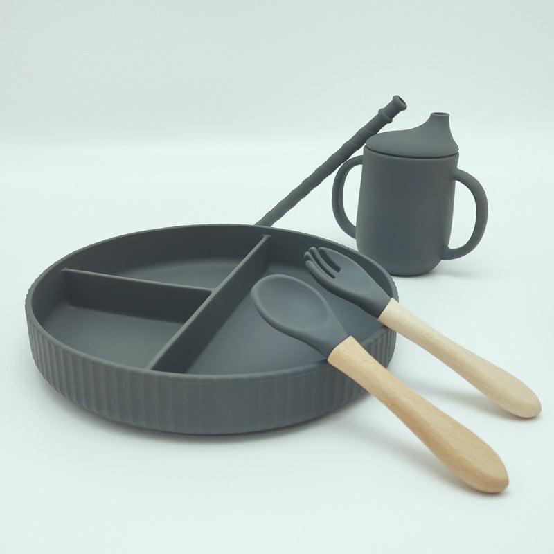 Plato de suplemento alimenticio de silicona con gran capacidad