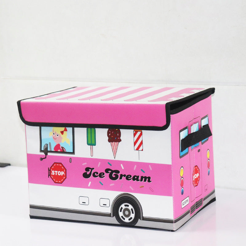 Cartoon Car Storage Box Foldable Children Toy Storage Box