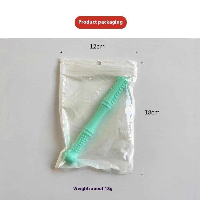 Mordedor de silicona con forma de varilla molar para un alivio suave y calmante