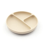 Children's Solid Colour Silicone Compartmentalised Dinner Plate