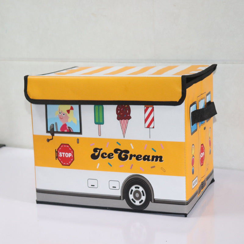 Cartoon Car Storage Box Foldable Children Toy Storage Box