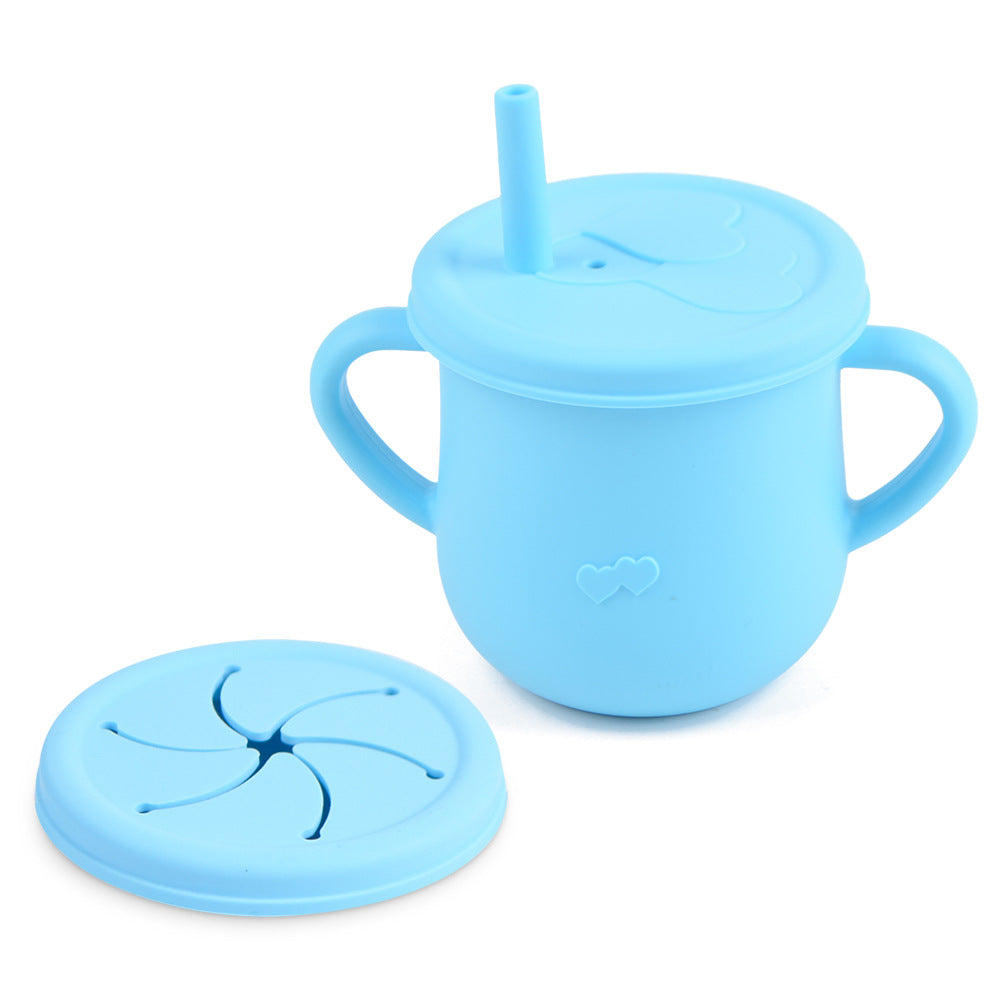 Vaso de silicona comestible para refrigerios infantiles Vaso antiderrames