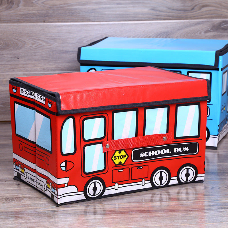 Cartoon Car Storage Box Foldable Children Toy Storage Box